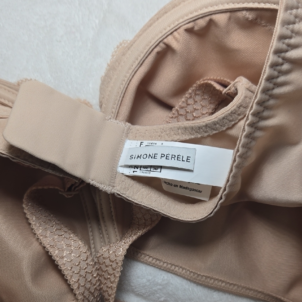 Simone Perele Lace Accent Bra in Tan - Picture 2 of 7